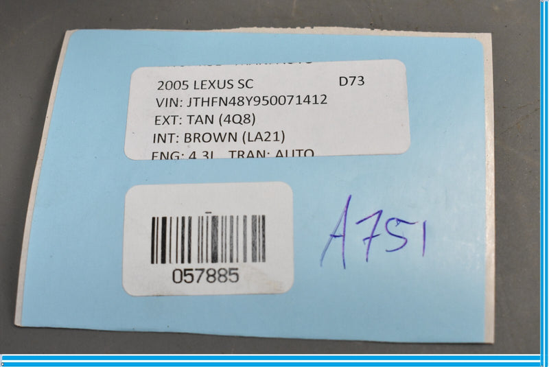 Load image into Gallery viewer, 02-10 Lexus SC430 Front Right Dashboard Passenger Side Dash Center Air Vent Oem