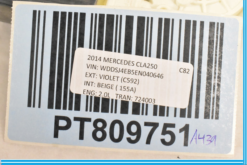 Load image into Gallery viewer, 14-18 Mercedes C117 CLA250 Rear Left Driver Door Window Power Motor OEM