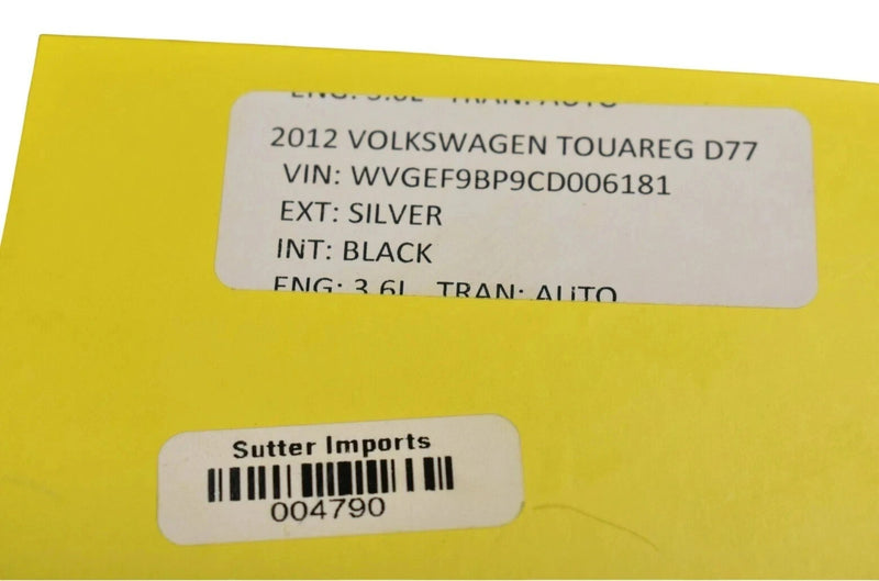 Load image into Gallery viewer, 11-17 Volkswagen VW Touareg Rear Rear Panoramic Sunroof Glass Window Oem