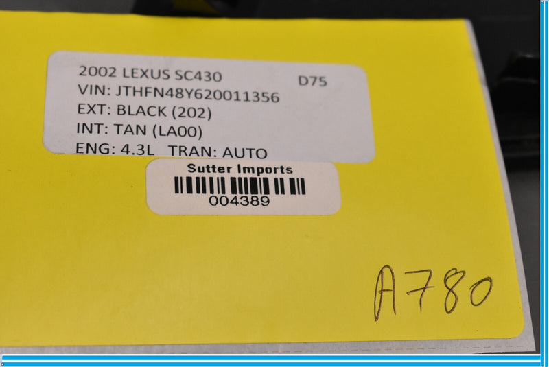 Load image into Gallery viewer, 02-10 Lexus SC430 Front Right Passenger Side Dashboard Dash Cap Cover Trim Oem