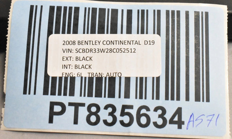 Load image into Gallery viewer, 07-12 Bentley Continental GTC Left Knee Panel Under Dashboard Trim 3W1857882 Oem