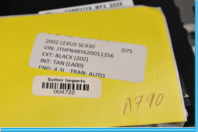 Load image into Gallery viewer, 02-10 Lexus SC430 Front Passenger Right Side Door Multiplex Control Module Oem