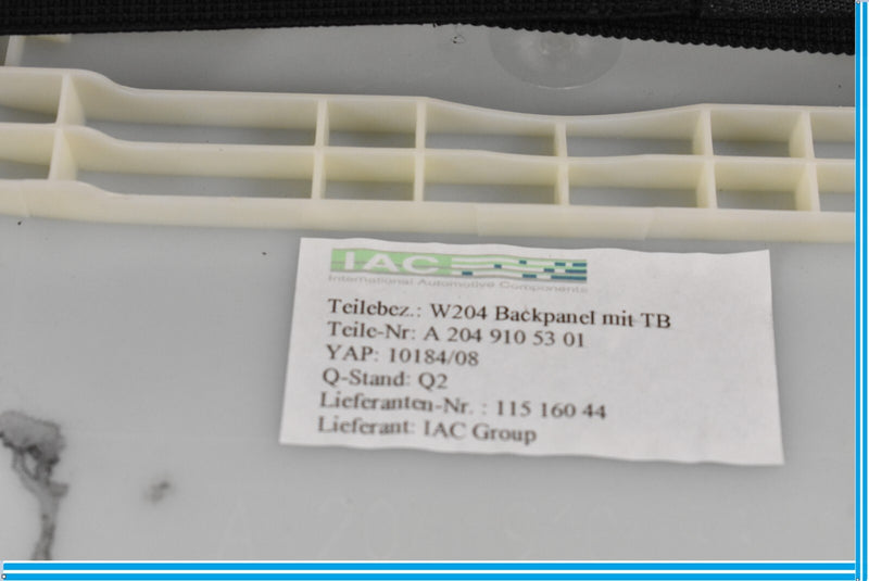 Load image into Gallery viewer, 08-14 Mercedes C300 C350 W204 Front Left Seat Back Plate Cover Panel Oem