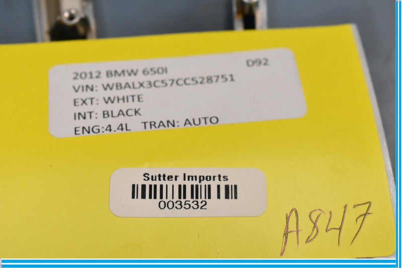 Load image into Gallery viewer, 12-18 BMW 650i 640i F12 Center Console Parking Brake Switch Trim Oem