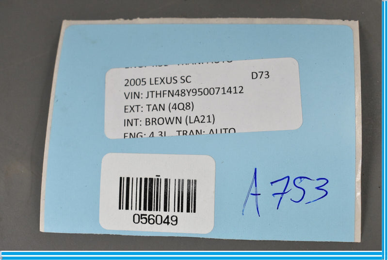 Load image into Gallery viewer, 02-10 Lexus SC430 Front Left Driver Side Electric Seat Power Control Switch Oem