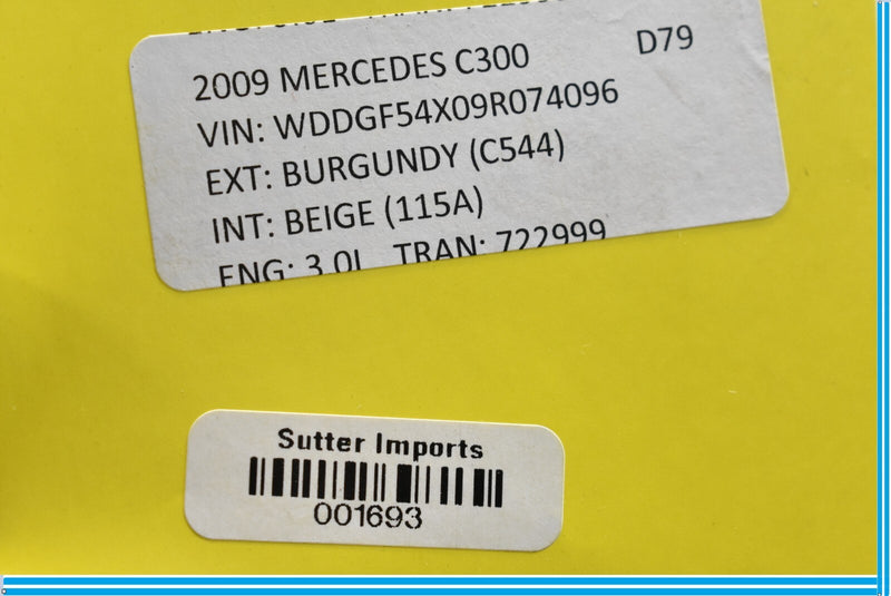 Load image into Gallery viewer, 08-11 Mercedes W204 C300 C350 Rear Lower Bumper Cover Assembly Red Oem