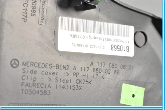 2014-2018 MERCEDES CLA45 AMG C117 OEM RIGHT DASH SIDE END CAP TRIM A1176800601