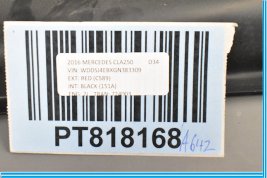 2014-2018 MERCEDES CLA45 AMG C117 OEM RIGHT DASH SIDE END CAP TRIM A1176800601