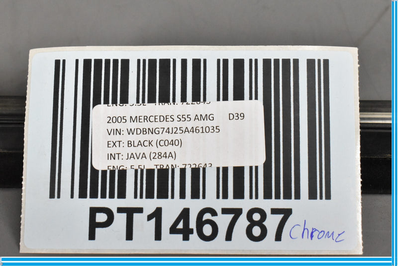 Load image into Gallery viewer, 00-06 Mercedes W220 S55 AMG Rear Left Exterior Door Window Trim Molding Oem