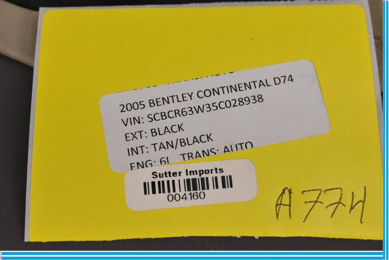 Load image into Gallery viewer, 2005 Bentley Continental Right Drivers Front Kick Panel Oem