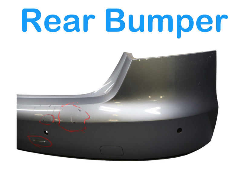Load image into Gallery viewer, 11-14 Audi A8 A8L Quattro Rear Bumper Shell Cover Assembly Silver 4H0807511 OEM