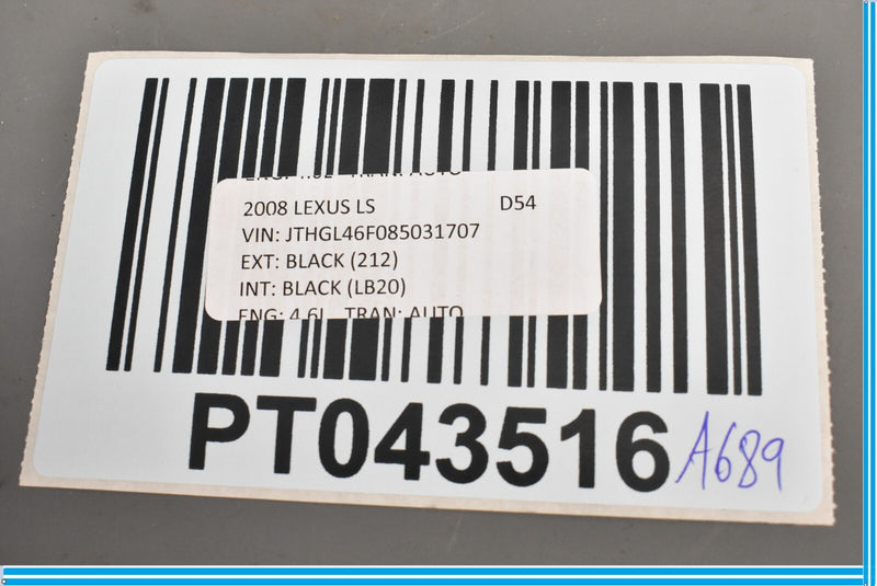 Load image into Gallery viewer, 07-12 Lexus LS460 Front Right Passenger Seat Belt Buckle Black Oem