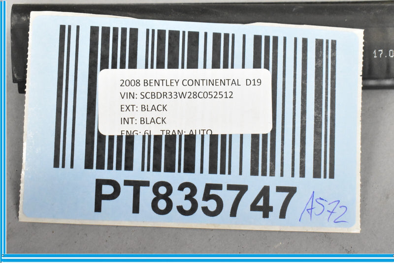 Load image into Gallery viewer, 2008 Bentley Continental Front Right Door Inner Glass Rubber Seal 3W8837472B Oem