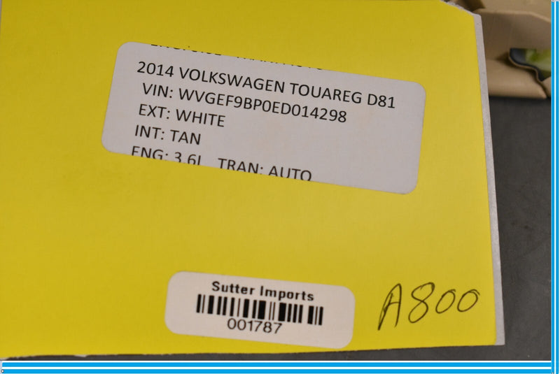 Load image into Gallery viewer, 11-18 Volkswagen VW Touareg Rear Right Passenger Door Armrest Switch Trim Oem