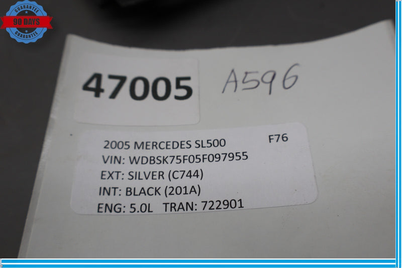 Load image into Gallery viewer, 03-12 Mercedes R230 SL550 SL500 Front Left Driver Side Seat Track Trim Cover Oem