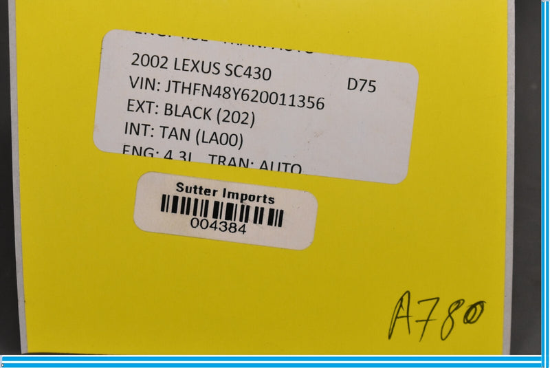 Load image into Gallery viewer, 02-10 Lexus SC430 Front Right Side Pillar A Cover Molding Trim Panel Oem