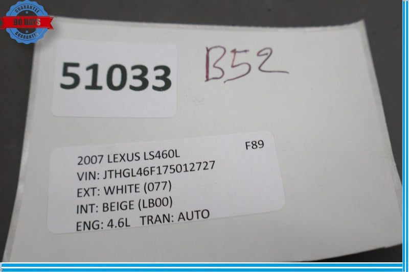 Load image into Gallery viewer, 07-12 Lexus XF40 LS460 Trunk Lid Open Fuel Door Switch Trim Panel 15C041 Oem