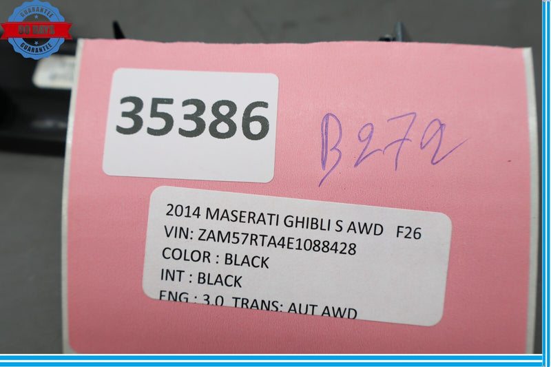 Load image into Gallery viewer, 14-22 Maserati Ghibli Center Console Rear Switch Cover Trim Black 670019548 Oem