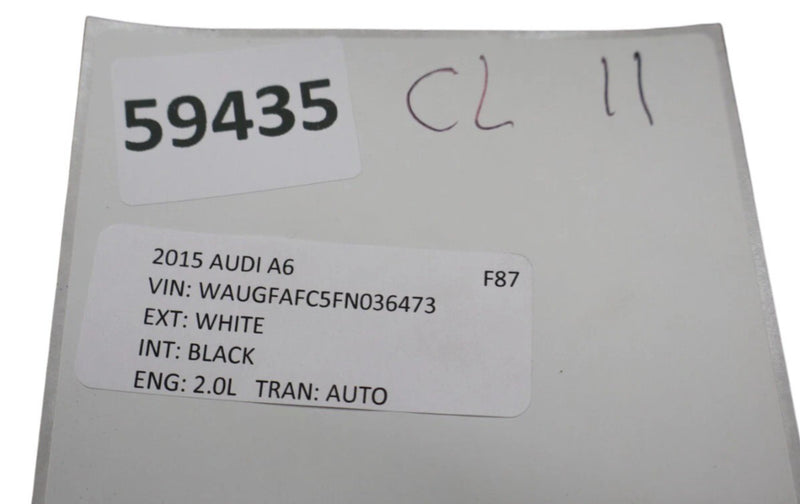 Load image into Gallery viewer, 12-18 Audi A6 A6 Quattro Front Left Side Lower Bottom Seat Cushion 4G0881361 Oem