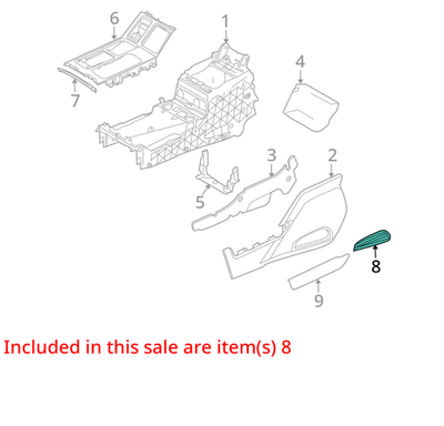 Load image into Gallery viewer, 10-12 Land Rover Range Rover Left Driver Side Center Console Black Trim Oem
