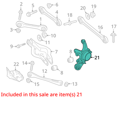 Load image into Gallery viewer, 12-18 BMW 320i 328i Active Hybrid 3 Rear Right Side Spindle Knuckle Hub Oem
