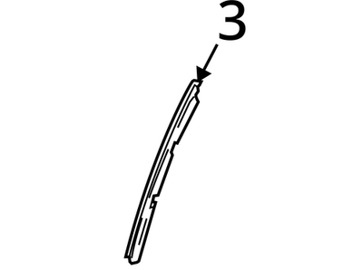 Load image into Gallery viewer, W204 MERCEDES C300 2009 REAR LEFT DOOR GLASS GUIDE SUPPORT BAR OEM
