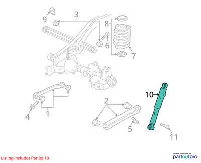 Load image into Gallery viewer, 03-07 Hummer H2 Rear Right Passenger Side Shock Strut Absorber Oem
