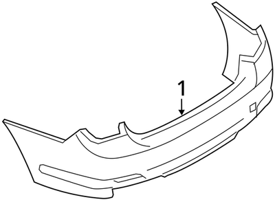 09-12 BMW 750li F01 Rear Bumper Cover Assembly With PDC 51127209926 OEM