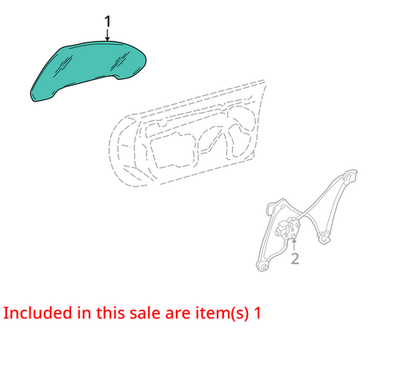 Load image into Gallery viewer, 04-09 Cadillac XLR Front Right Passenger Side Door Window Glass 10440821 Oem
