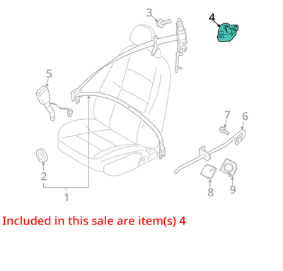 Load image into Gallery viewer, 06-13 Volvo C70 Front Left Driver Seat Belt Guide Bracket Support Oem
