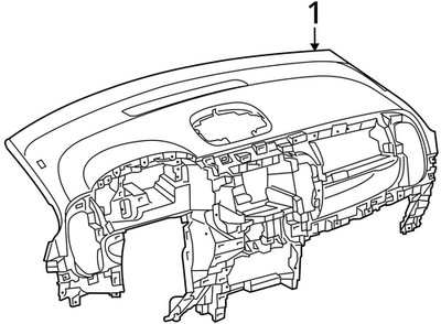Load image into Gallery viewer, 14-17 Fiat 500L Front Dashboard Instrument Panel Cover Trim Assembly OEM
