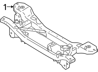 06-13 Volvo C70 Rear Subframe Sub K Frame Cradle Crossmember 31360211 Oem