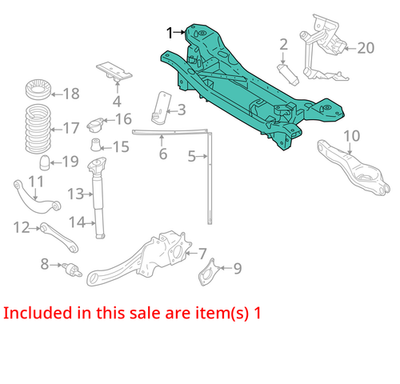 Load image into Gallery viewer, 06-13 Volvo C70 Rear Subframe Sub K Frame Cradle Crossmember 31360211 Oem
