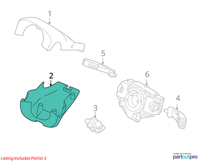 Load image into Gallery viewer, 04-12 Volvo C70 Steering Wheel Column Cover Bezel Trim Oem
