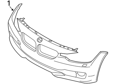 Load image into Gallery viewer, 12-15 BMW 328i Active Hybrid 3 Front Lower Bumper Cover Assembly 51117293085 OEM

