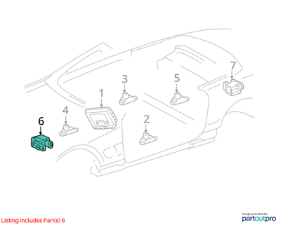 OE Mercedes R230 Left Side Suspension Height Level Sensor Link 03-06 sl500 sl55