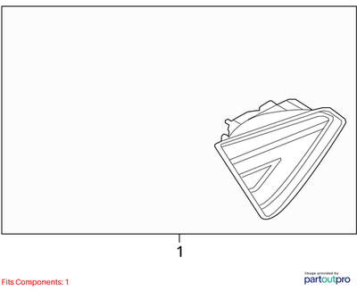 Load image into Gallery viewer, 09 10 11 12 AUDI S5 A5 RIGHT REAR INNER TAIL LAMP LED PART # 8T0 945 094 B
