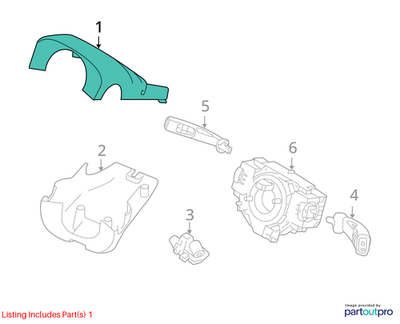 Load image into Gallery viewer, 04-11 Volvo C70 Front Steering Wheel Column Upper Cover Trim Oem
