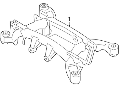 Load image into Gallery viewer, 07-19 BMW X5 X6 Rear Suspension Subframe Cradle Crossmember 33316863815 OEM
