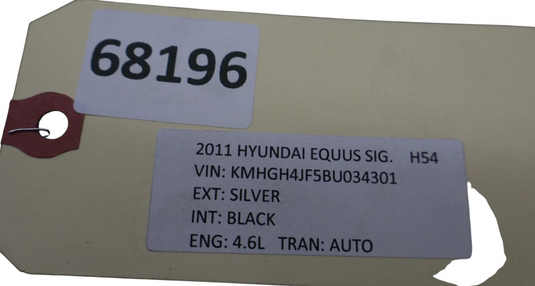 11-13 Hyundai Equus Lower Dash Dashboard Trim Panel Black 84735-3N000 Oem
