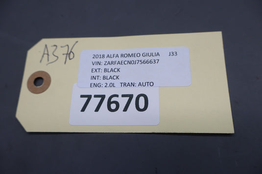 17-25 Alfa Romeo Giulia Keyless Entry Antenna Module Unit 68051315AB Oem