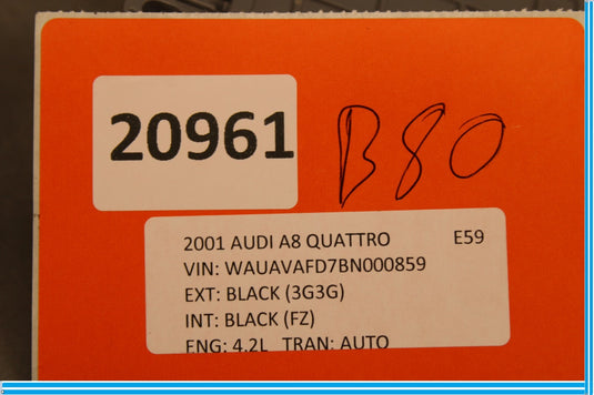 11-17 Audi A8 A8L Front Right Seat Occupant Detection Module 4H0959339 Oem