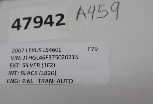 07-12 Lexus LS460 Outer Mirror Heated Wheel Heat Parking Control Switch Oem
