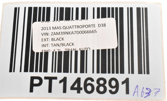 04-13 Maserati Quattroporte M139 Front Left Driver Side Seat Belt Retractor Oem