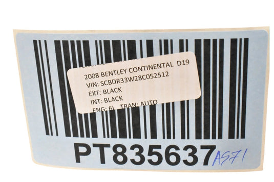 07-11 Bentley Continental Rear Center Console Trim Bezel Black 3W7863458E Oem