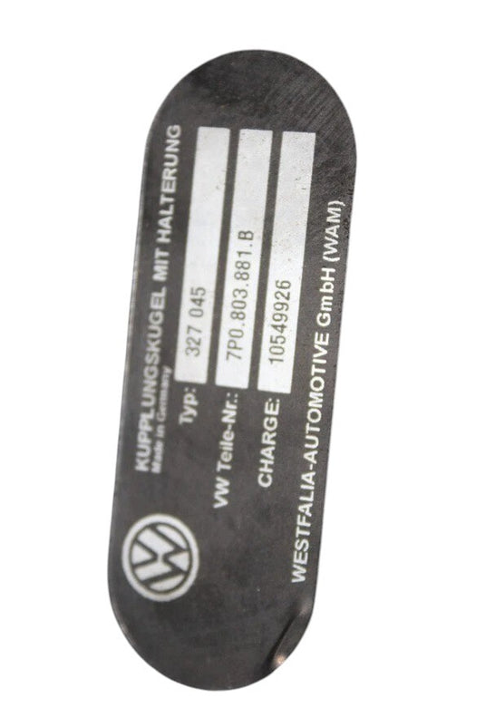 11-14 Volkswagen VW Touareg Rear Bumper Reinforcement Tow Trailer Hitch Oem