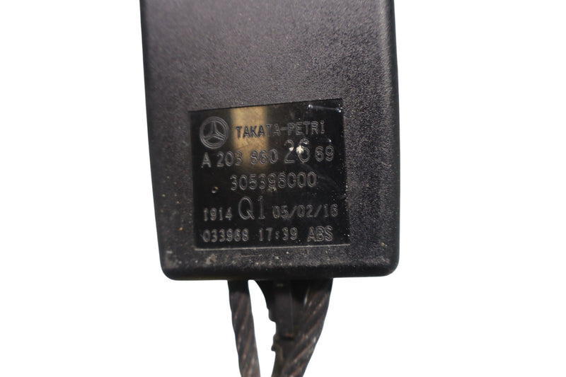Load image into Gallery viewer, 03-09 Mercedes CLK55 AMG CLK350 W209 Front Left Side Seat Belt Buckle Black Oem
