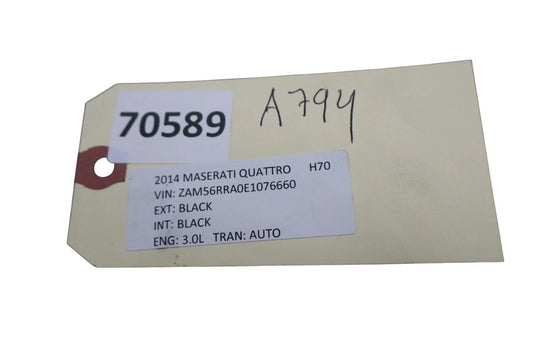 14-17 Maserati Quattroporte Front Center Console Cover Trim Carbon 670021478 Oem