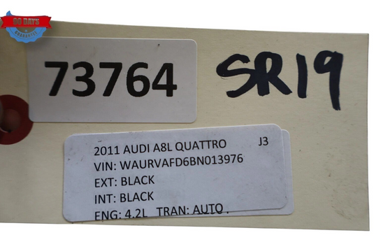 11-18 Audi A8 Quattro Front Right Side Lower Seat Track Rail Frame W/ Motor Oem