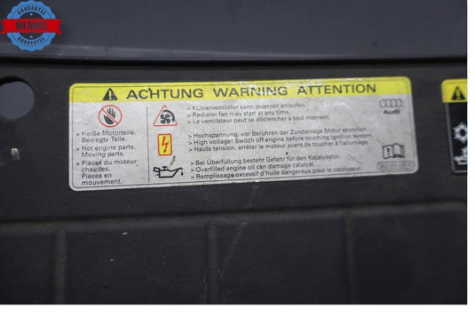 13-17 Audi Q5 SQ5 Front Engine Upper Slam Panel Cover Black 8R0807081A OEM